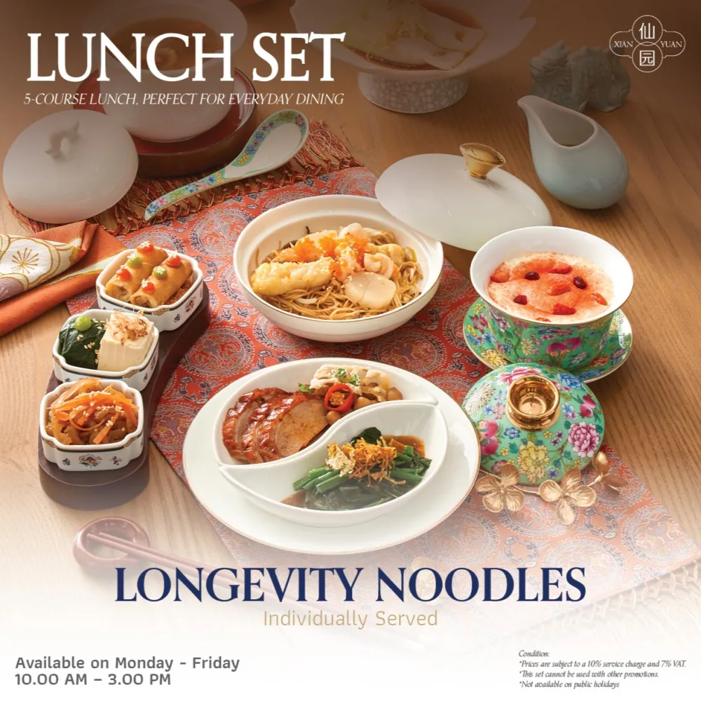 Lunch Set – Longevity Noodles with Complimentary Chinese Tea