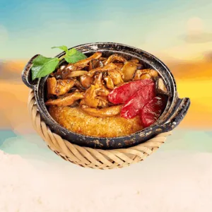 Cơm Niêu Gà Sốt Nấm