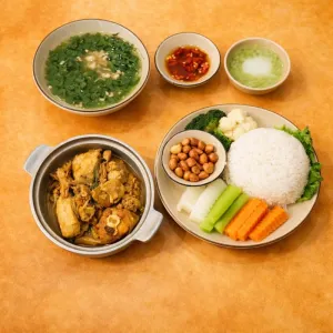 Cơm suất gà rang gừng Bếp Tự Tâm