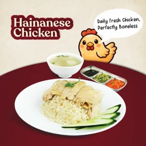 Hainanese Boneless Chicken Rice