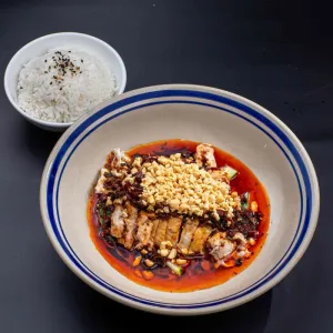四川口水鸡配米饭 Si Chuan Special Spicy Chicken with Rice