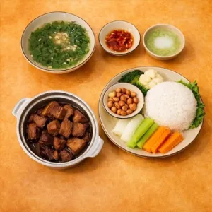 Cơm suất thịt kho Bếp Tự Tâm