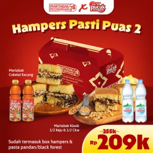 Hampers Puas 2 (Klsk 1/2 keju, 1/2 ckw+ Klsk Cokelat Kacang +2minerale+2 Pucuk)