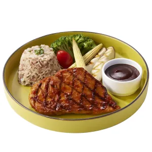 สเต๊กไก่ย่างสไปซี่บาร์บีคิว