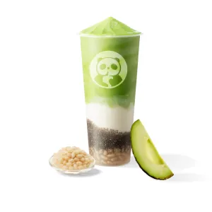 Avocado Kale Yogurt with Chia Seed & Highland Barley Popping Boba