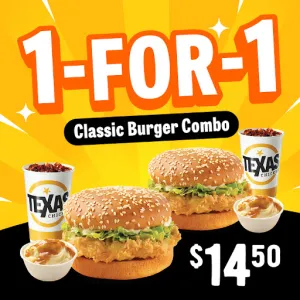 1-For-1 Classic Burger Combo