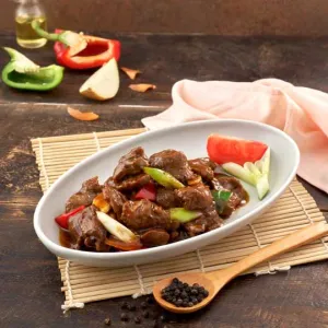 Tumis Daging Sapi Dengan Saus Lada Hitam