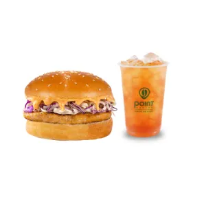 Say Burger Chicken & Point Coffee Lemon Tea Iced 16 Oz