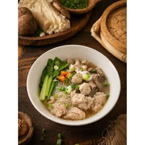 清汤猪肉粉 Pork Noodle (Soup)