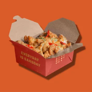 Salted Egg Chicken Rice Bowl