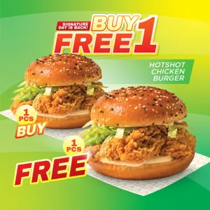 B1F1 Hotshot chicken burger