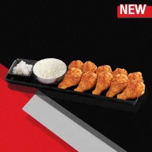 ปีกบนไก่บอนชอน (ไก่ทอด เกาหลี) (10 ชิ้น)