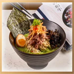 Matcha Ramen with Wagyu