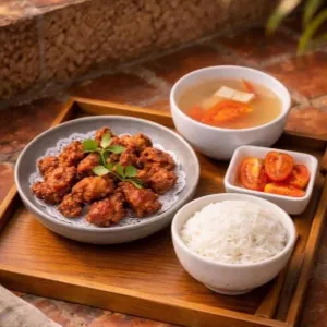 南乳炸肉饭-脆到心動 Crispy Pork Belly With Fermented Bean Curd With Rice