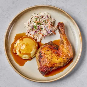 DD53 - (KJ) Dave's Original 1/4 Roast Chicken (2 Sides)