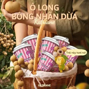 🍁COMBO 2 Cóc Nhài Dứa Thơm Tặng 01 Ôlong Bông Nhãn Dừa-Hồ Tùng