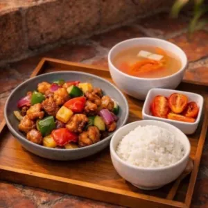 咕噜肉饭-童年美味記憶 Sweet and Sour Pork With Rice