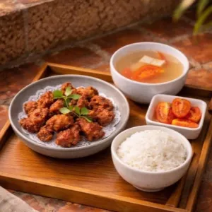 南乳炸肉饭-脆到心動 Crispy Pork Belly With Fermented Bean Curd With Rice
