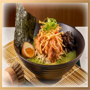 Matcha Ramen with Chicken