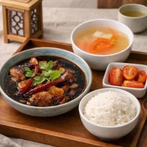 猪脚醋饭-母愛醇香 Stewed Pork Knuckle With Ginger And Sweet Rice Vinegar With Rice