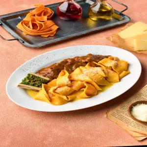 Short Ribs Bone Marrow Pappardelle