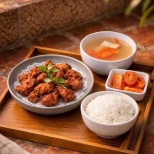 南乳炸肉饭-脆到心動 Crispy Pork Belly With Fermented Bean Curd With Rice