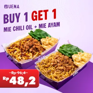 B1G1 Mie Chili Oil + Mie Ayam