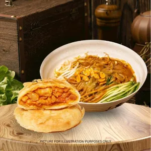 Fragrant Garlic Sesame Dry Noodle Set 蒜香麻酱拌面优惠套餐