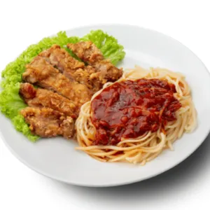 鸡扒意大利面 Chicken Chop Spaghetti
