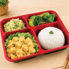 Salted Egg Fried Chicken Bento 咸蛋鸡丁套餐