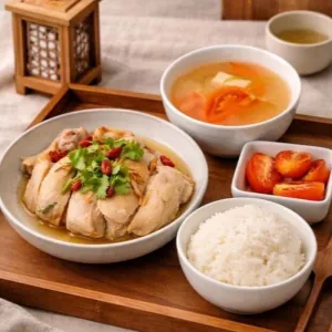 药膳盐焗鸡饭-靜養好味Salted Baked Chicken With Herbs With Rice