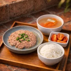 冬菜蒸肉饼饭-手作溫度 Steamed Minded Pork and Pickled Vegetable With Rice