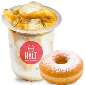 Creamy Coffee Latte (FREE DONUT)