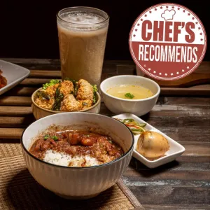 👨🏻‍🍳Chef 👍｜WA04. 台式鹽酥雞滷肉飯 Taiwanese Crispy Chicken Nuggets Braised Pork Rice