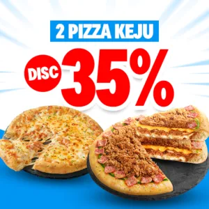 2 Pizza Keju Disc 35% - Super Brand