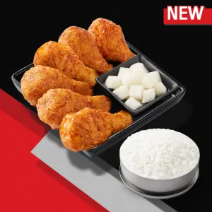 ปีกบนไก่บอนชอน (ไก่ทอด เกาหลี) (6 ชิ้น)