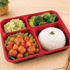 Sweet & Sour Pork Cube Bento 糖醋咕咾肉套餐