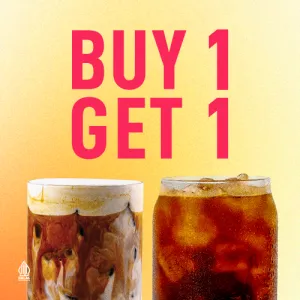 Buy 1 Selected Drink (R) Get 1 Free Selected Drink (S)