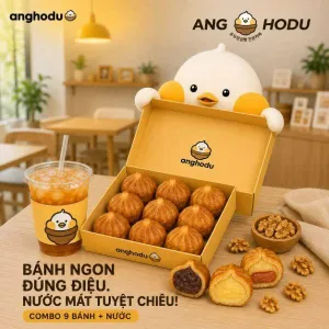 Combo 9 BÁNH 1 NƯỚC  👀