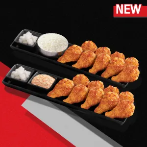 ปีกบนไก่บอนชอน (ไก่ทอด เกาหลี) (18 ชิ้น)