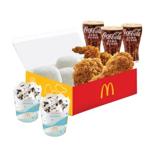 GRAB FOOD - Paket Keluarga Seru - McFlurry Feat. OREO, Tanpa Mainan