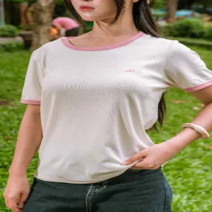 Áo thun Chill Chill (Be – Hồng, Size La)