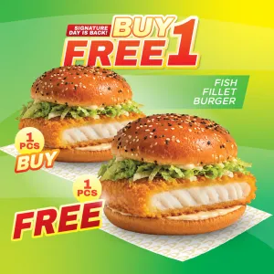 B1F1 Fish fillet burger