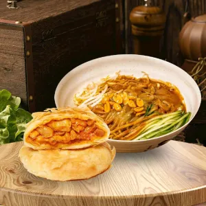 Fragrant Garlic Sesame Dry Noodle Set 蒜香麻酱拌面优惠套餐