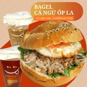 Bagel Tuna Sunny Egg + Coffee