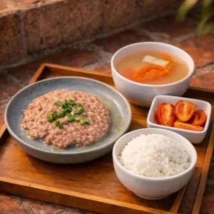冬菜蒸肉饼饭-手作溫度 Steamed Minded Pork and Pickled Vegetable With Rice