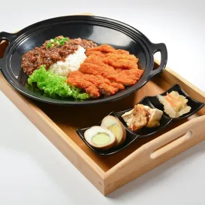 台湾卤肉猪扒饭 Braised Pork Chop Rice 🐷 4.8⭐ | Made with Omega Pork