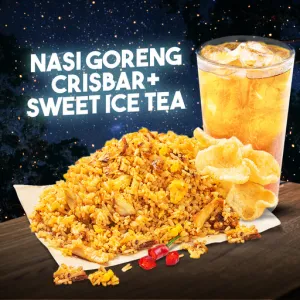 Nasi Goreng Crisbar Jumbo + Sweet Iced Tea