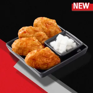ปีกกลางไก่บอนชอน (ไก่ทอด เกาหลี) (4 ชิ้น)