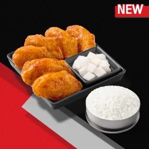 ปีกกลางไก่บอนชอน (ไก่ทอด เกาหลี) (6 ชิ้น)
